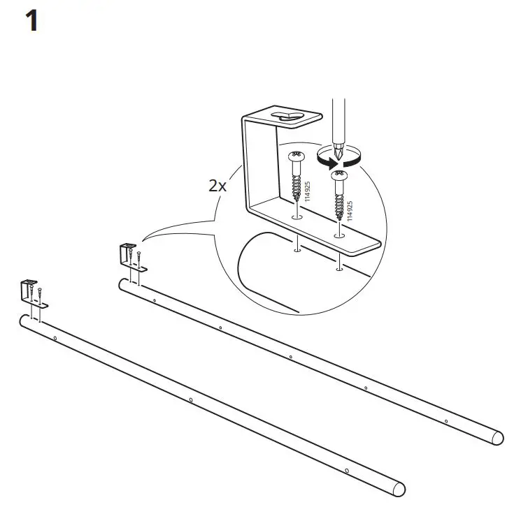 IKEA 10258155 SATSUMAS Plant Stand with 5 Plant Pots Instruction Manual - Assembly 1