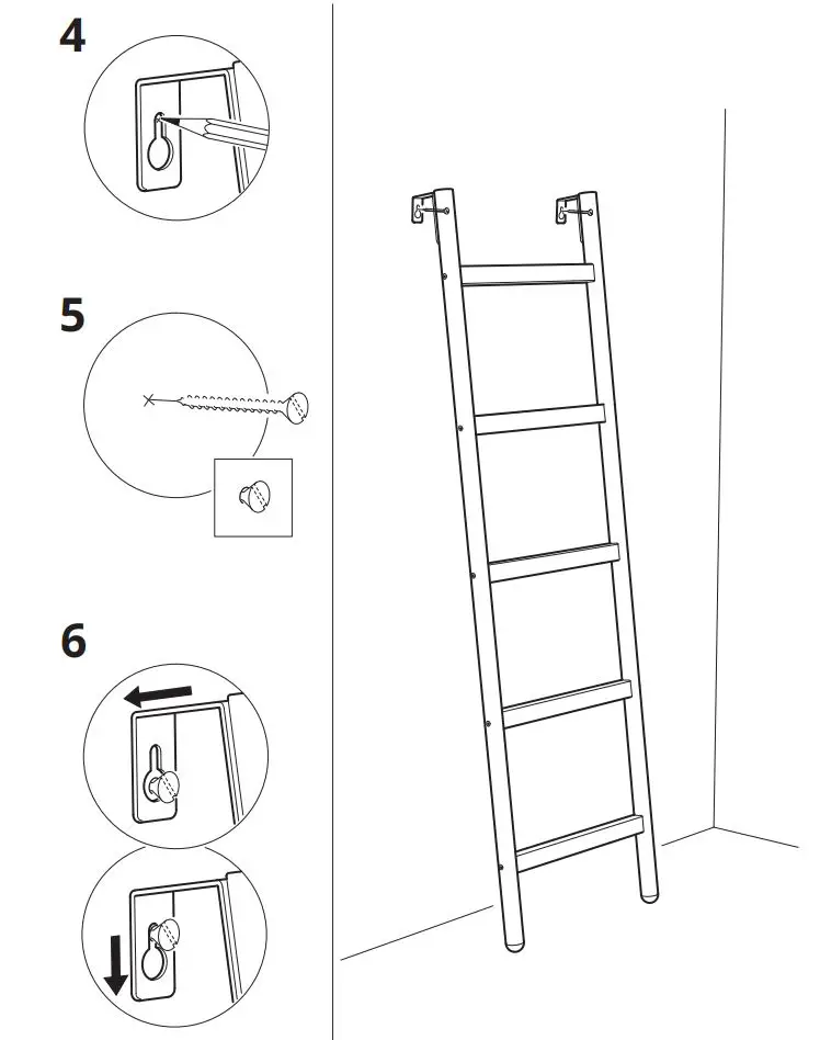 IKEA 10258155 SATSUMAS Plant Stand with 5 Plant Pots Instruction Manual - Assembly 4,5,6