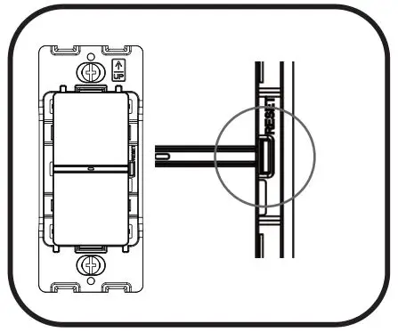 Daintree WWD2-2IW Wireless Wall Dimmer - Network Reset