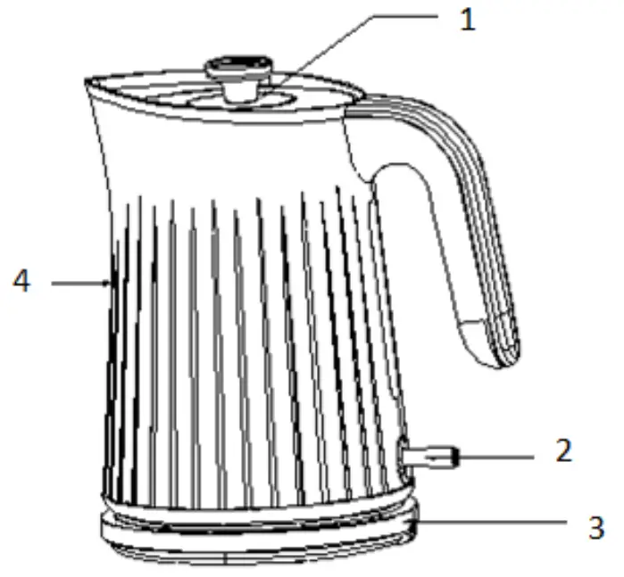 anko WK8516AE Cordless Water Kettle - fig