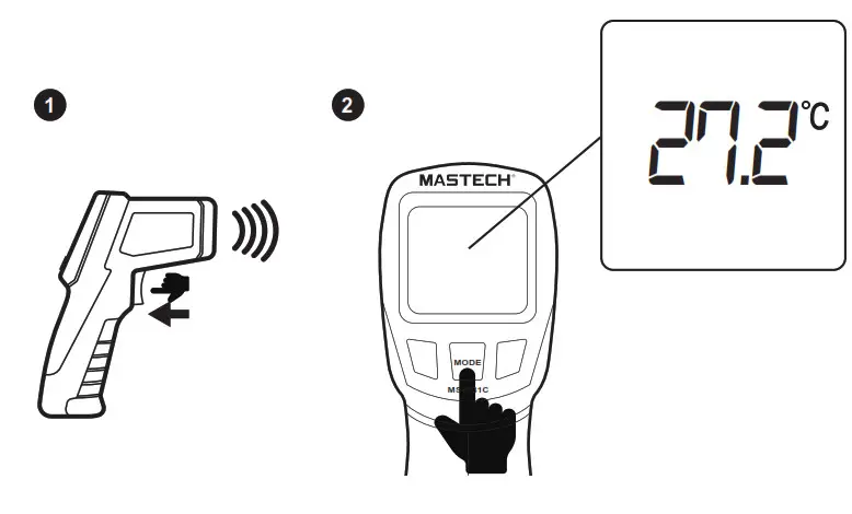 MASTECH MS6531B Infrared Thermometer- 3