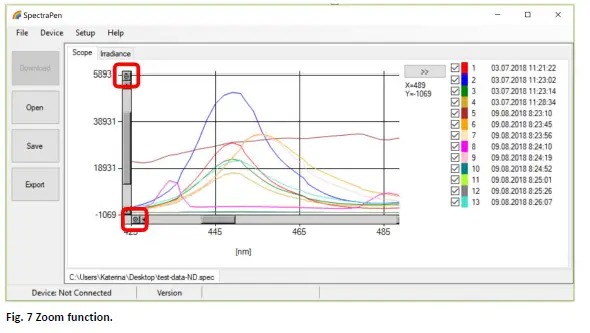 PSI SpectraPen Mini Software FIG 11