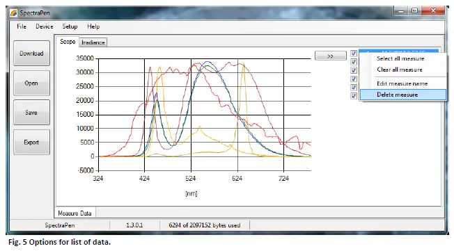 PSI SpectraPen Mini Software FIG 9