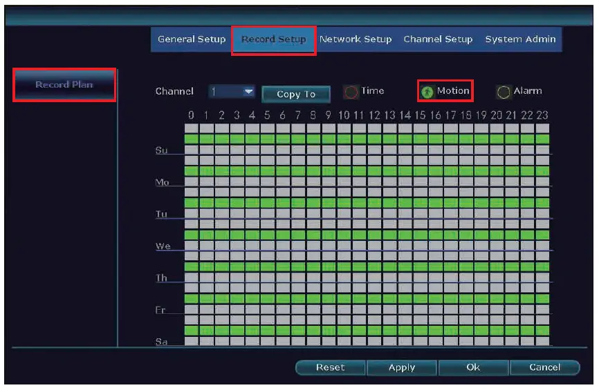 Motion Activated Recording