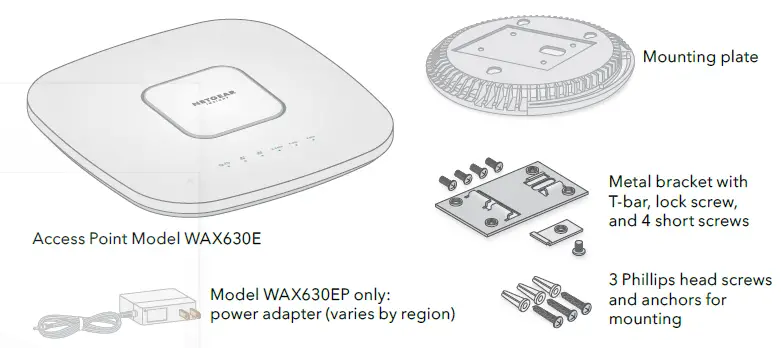 NETGEAR WAX630E Insight Managed WiFi 6E AXE7800 Tri-band Multi-Gig Access Point fig 1