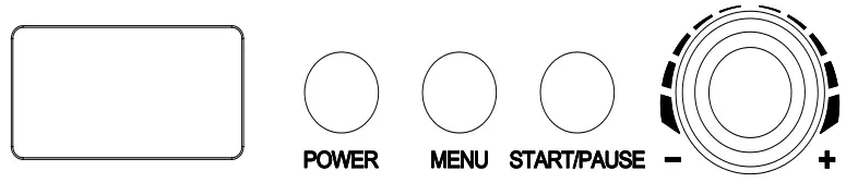 H Koenig HF340 Ice Cream Maker-buttons