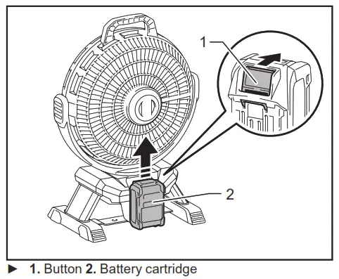 makita CF002G Cordless Fan - Battery