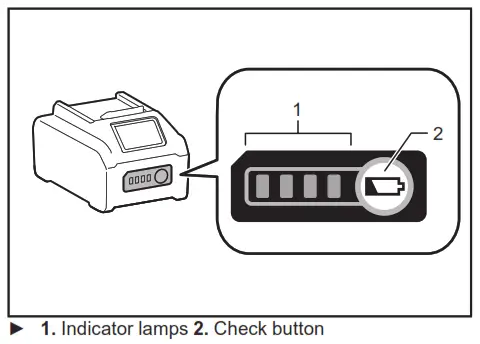 makita CF002G Cordless Fan - battery l