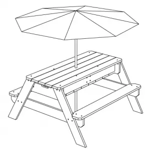 AXI Nick Sand Water Picnic Table User Manual