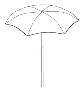 a close up of an umbrella