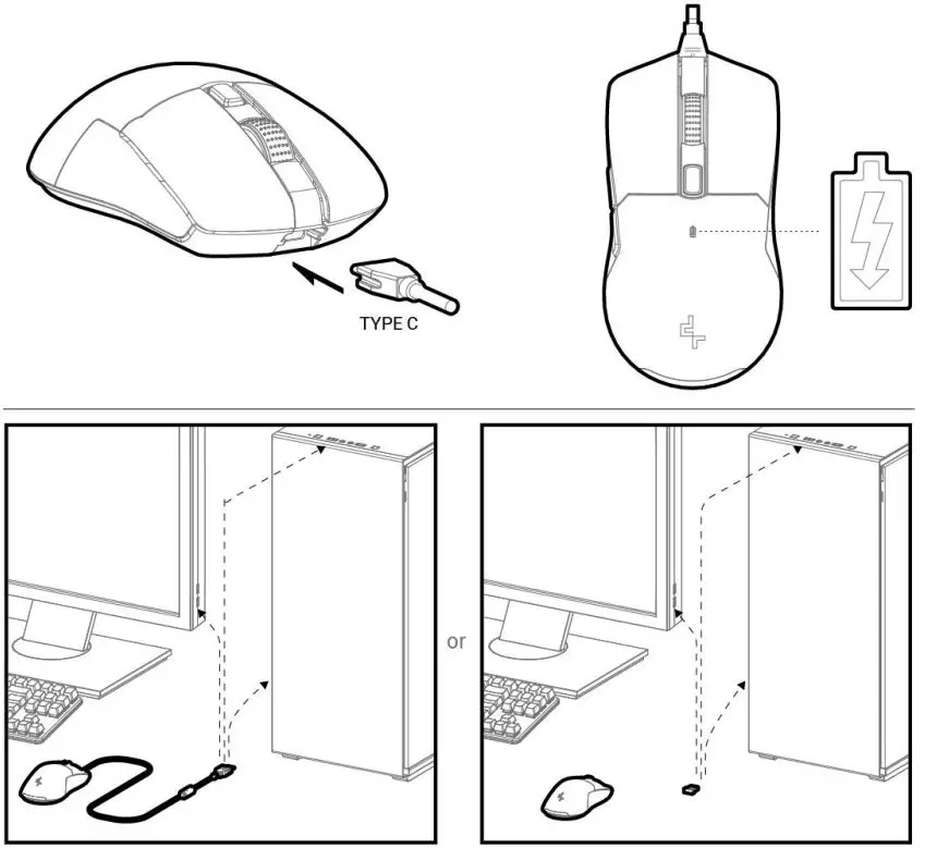 DEEPCOOL MG510 Wireless Gaming Mouse-2