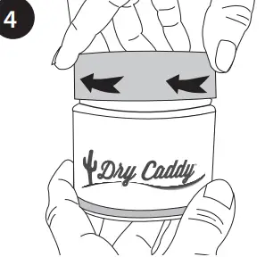 DryCaddy DC D1 Passive Hearing Device Dryer - Keep jar closed