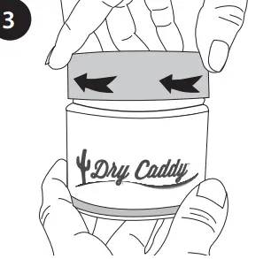 DryCaddy DC D1 Passive Hearing Device Dryer - Keep jar closed2