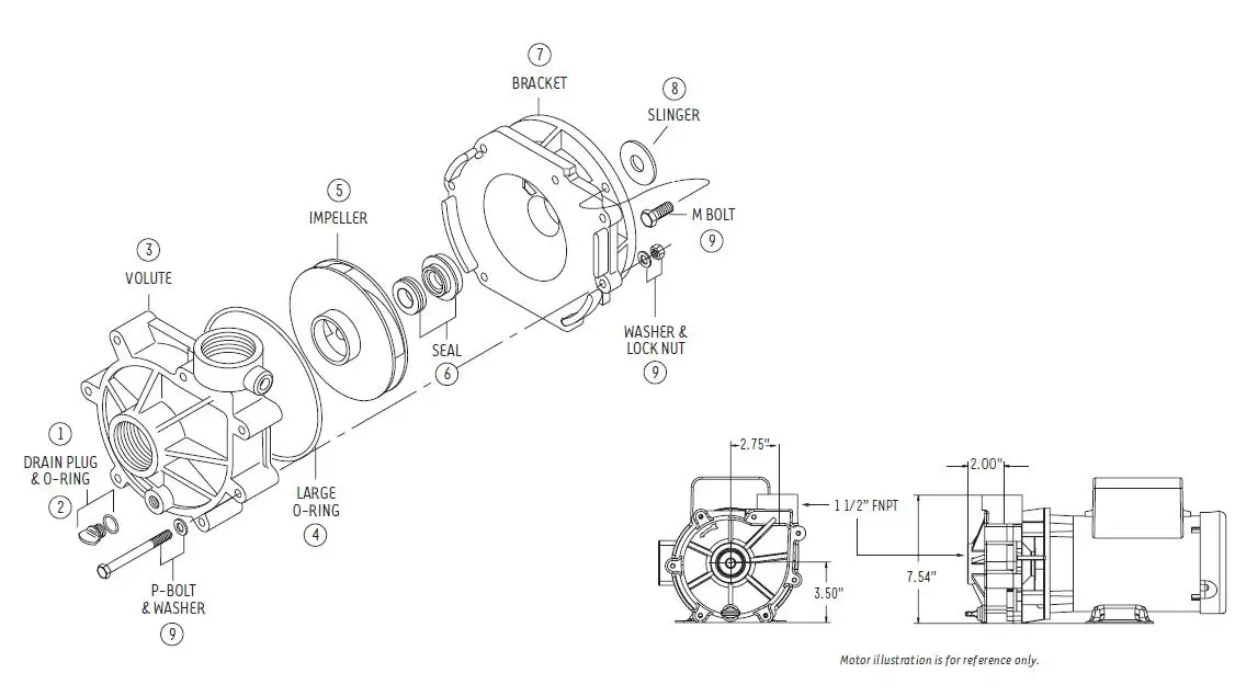 SEQUENCE Power 1000 Waterfall Pump 2