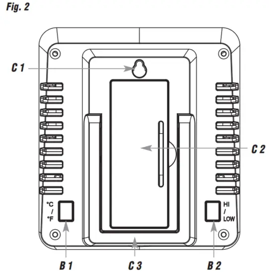 TFA 30.3065 Wireless Thermometer - Fig 2