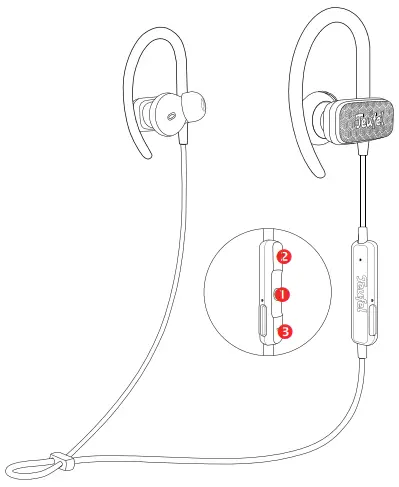 Teufel AIRY SPORTS Bluetooth In Ear Headphone - Using the headphones