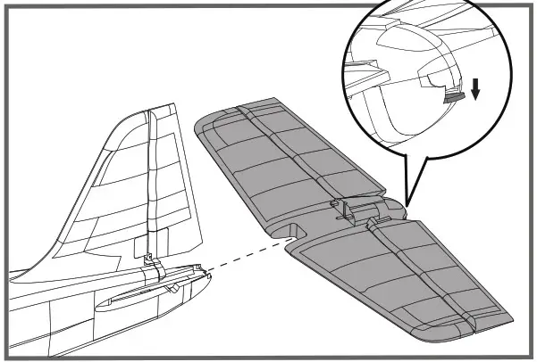FMS 1400mm Kingfisher Landing gear set installation 5