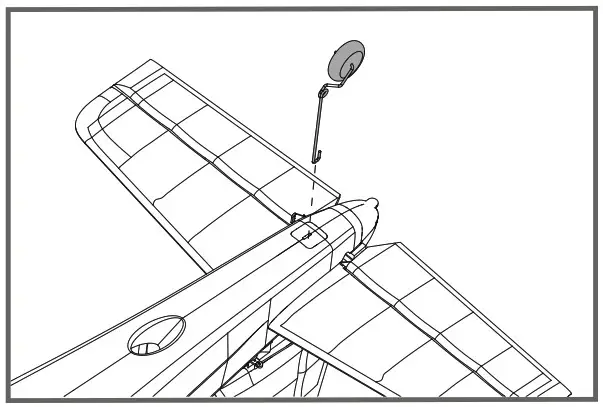 FMS 1400mm Kingfisher Landing gear set installation 6