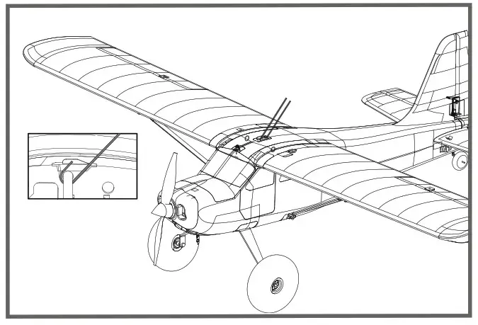 FMS 1400mm Kingfisher Model assembly 10