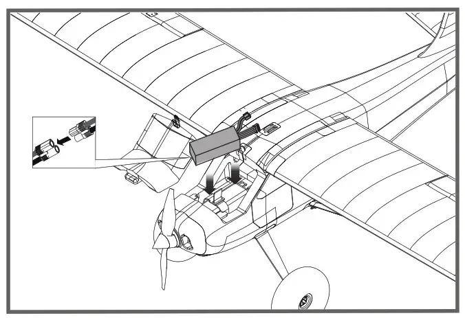 FMS 1400mm Kingfisher Model assembly 12