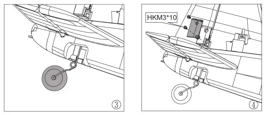 FMS 1400mm Kingfisher Model assembly 2