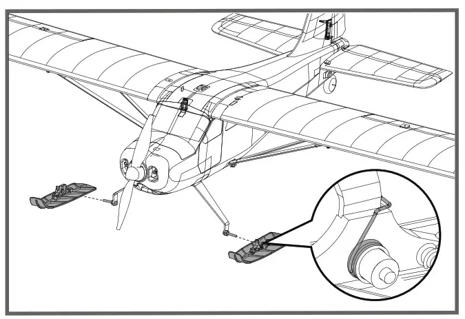 FMS 1400mm Kingfisher Model assembly 8