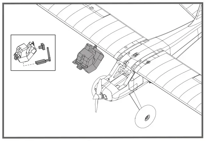 FMS 1400mm Kingfisher Model assembly 9