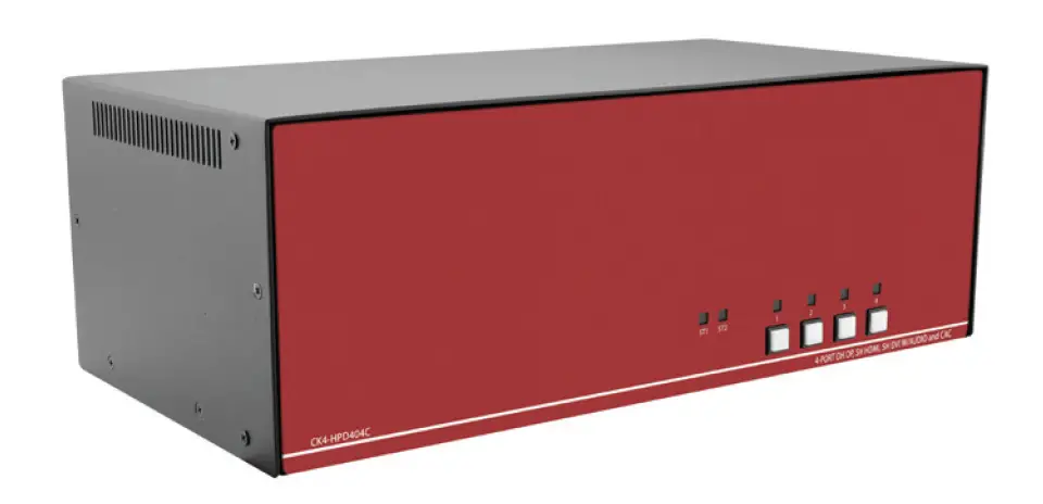 Sekuryx CK4-HPD404C Secure 4 Port COMBO KVM Switch fig 1
