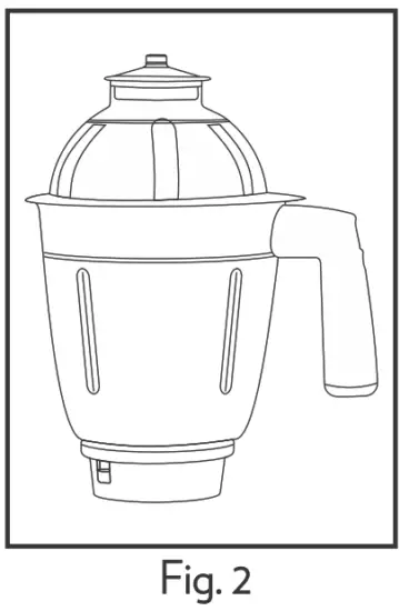 BOROSIL HAMG750W21 AR0 4 Jar Mixer Grinder - FIG 2