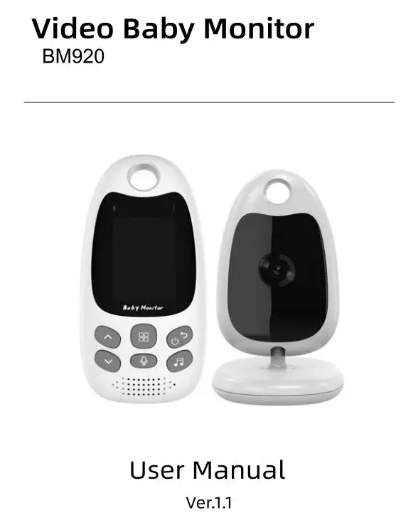 Feelstorm BM920 Video Baby Monitor User Manual