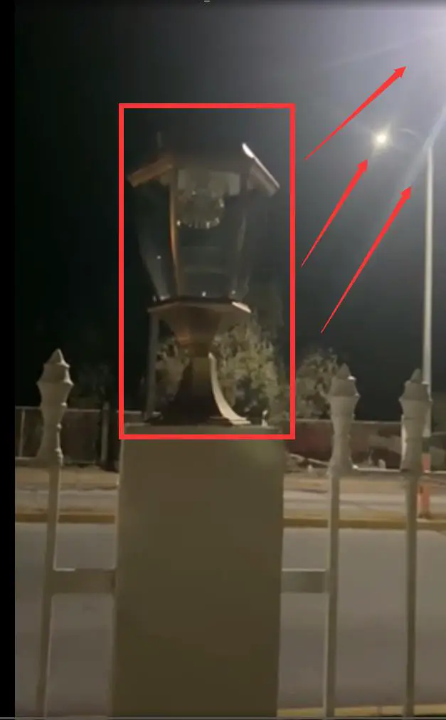 Lights Solar Post Light -- Other lights influence the solar