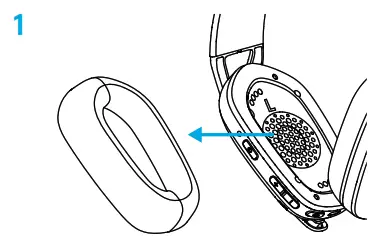 logitech G435 SE LIGHTSPEED Bluetooth Wireless Gaming Headset - BATTERY REMOVAL