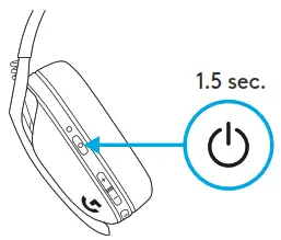logitech G435 SE LIGHTSPEED Bluetooth Wireless Gaming Headset - Connecting1