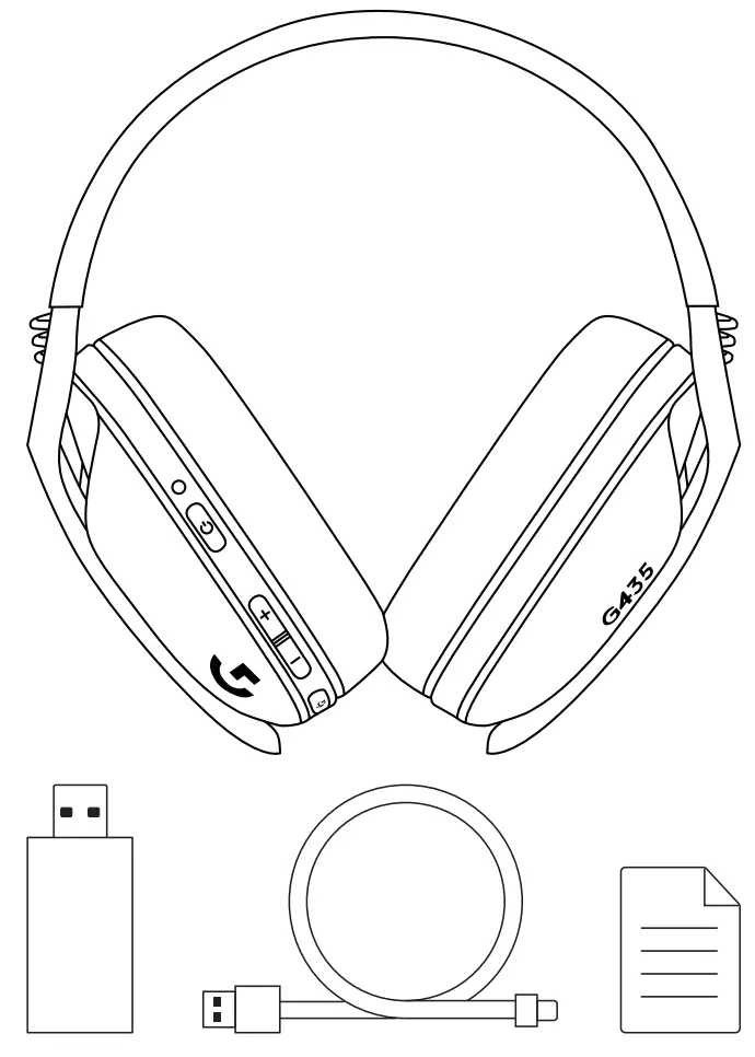 logitech G435 SE LIGHTSPEED Bluetooth Wireless Gaming Headset - Fig