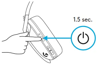 logitech G435 SE LIGHTSPEED Bluetooth Wireless Gaming Headset - POWER