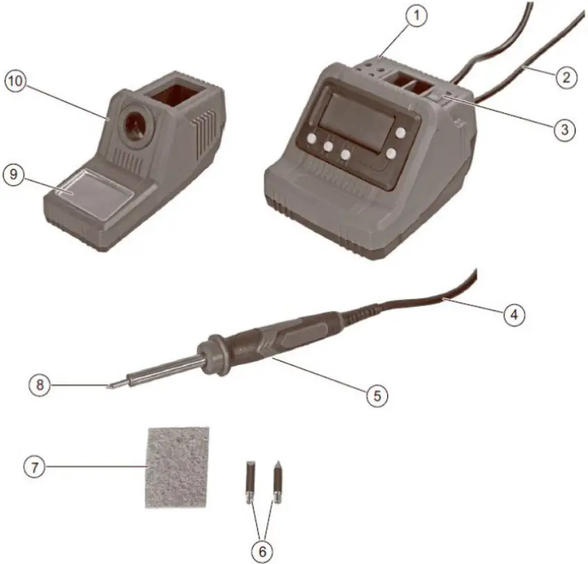 P Lindberg 9065578 60W Digital Soldering Station - Equipment overview