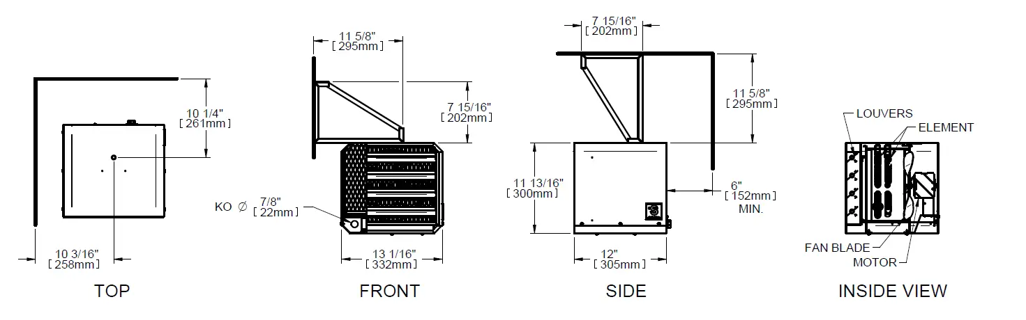STELPRO RUH Series Commercial and Residential Unit Heater-fig1