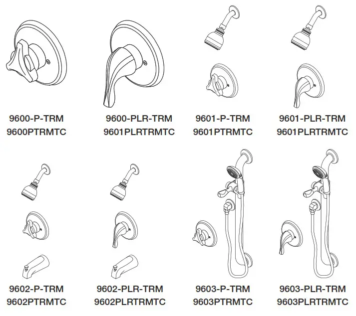 SYMMONS Origins Trim Series with TA-10 Flow Control Spindle & T-12A Cap Assembly