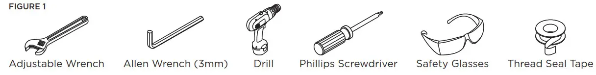 SYMMONS Origins Trim Series with TA-10 Flow Control Spindle & T-12A Cap Recommended Tools