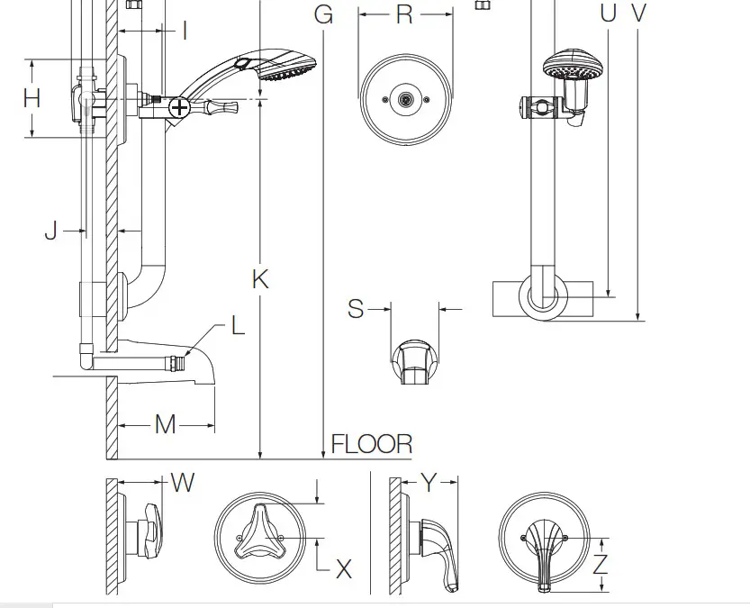 SYMMONS Origins Trim Series with TA-10 Flow Control Spindle & T-12A Cap fig2.0