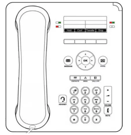 AVAYA IP OFFICE 9504 DESK PHONE - figure 1