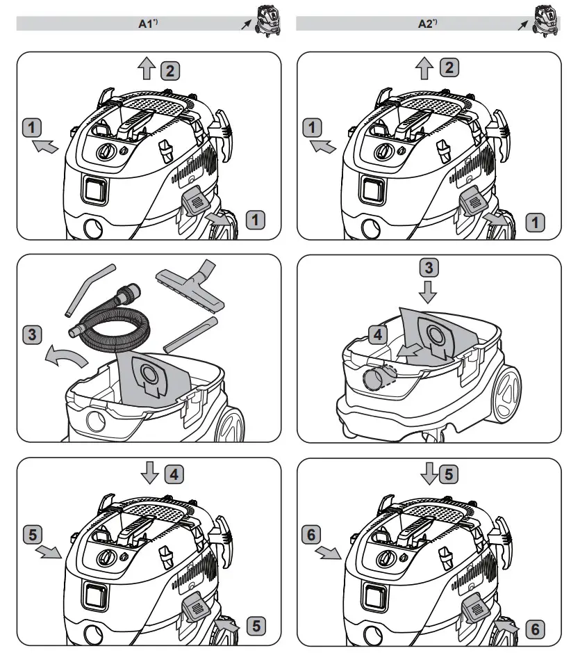 makita VC4210L 230V L-Class Vacuum Cleaner - Figure 1