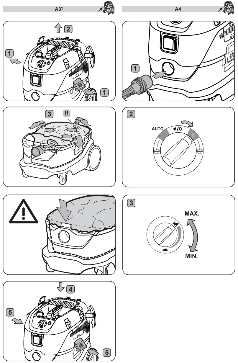 makita VC4210L 230V L-Class Vacuum Cleaner - Figure 2