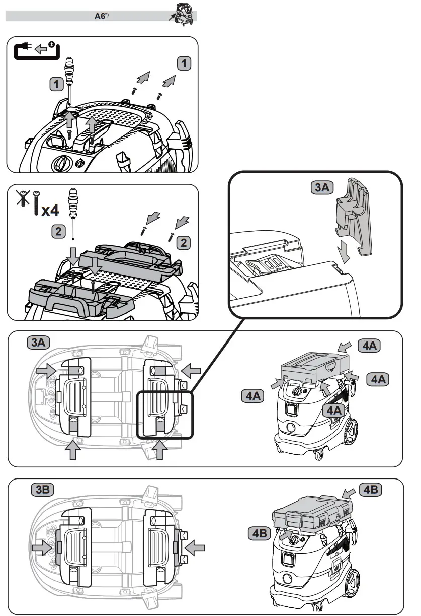 makita VC4210L 230V L-Class Vacuum Cleaner - Figure 4