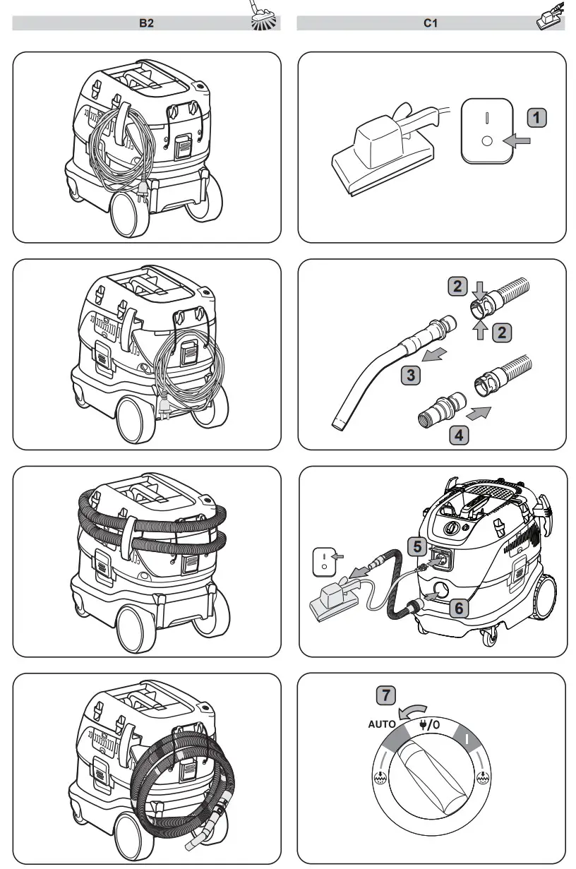 makita VC4210L 230V L-Class Vacuum Cleaner - Figure 6