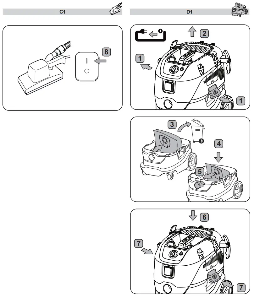 makita VC4210L 230V L-Class Vacuum Cleaner - Figure 7