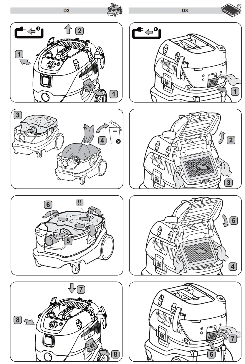 makita VC4210L 230V L-Class Vacuum Cleaner - Figure 8