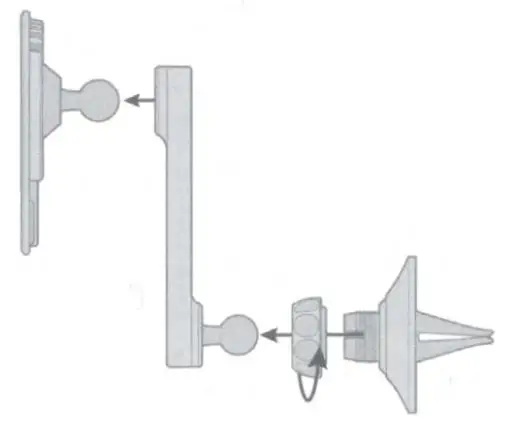 FIG 6 Vent Mount with Swing Arm