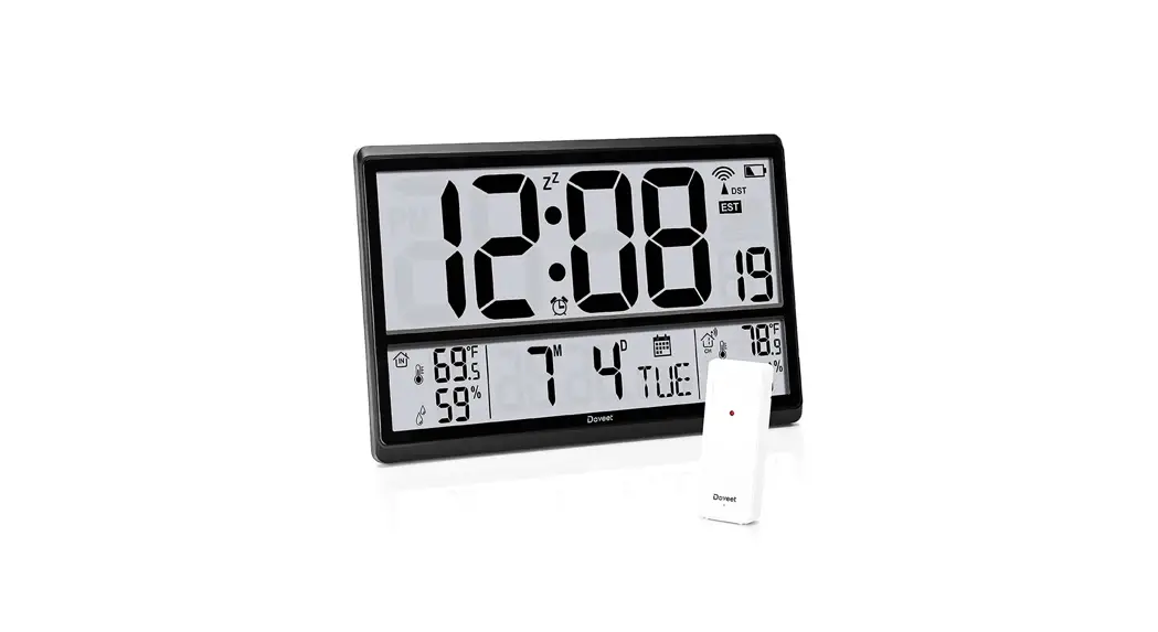 Doveet Dr41 Digital Wall Clock Instruction Manual