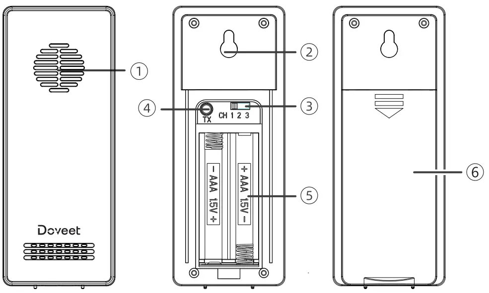 Doveet DR41 Digital Wall Clock - fig 3